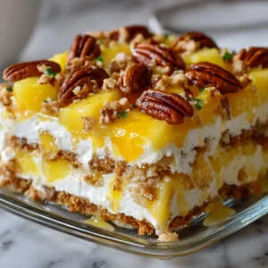 Croustillant Ananas Fromage Crème et Pacanes Exotiques