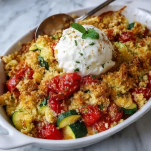 Crumble de Légumes et Burrata Crémeuse