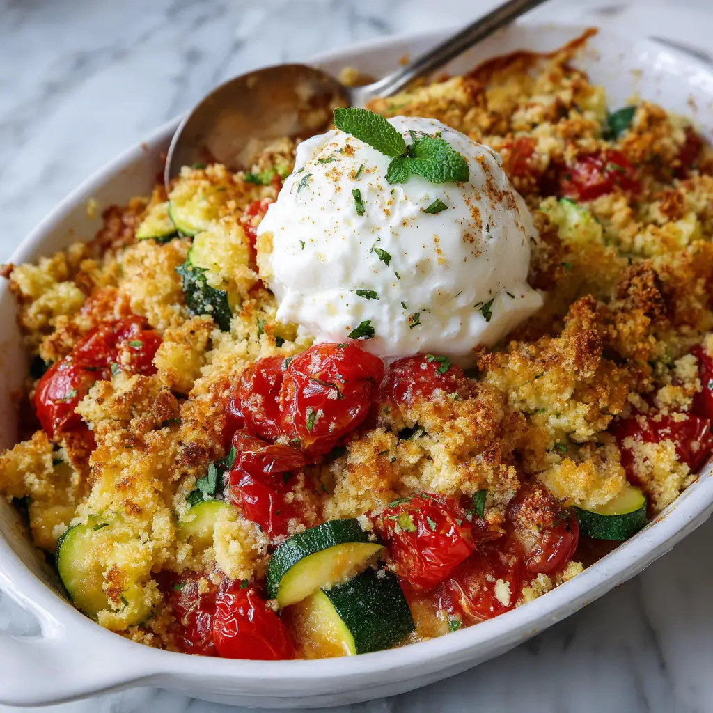 Crumble de Légumes et Burrata Crémeuse