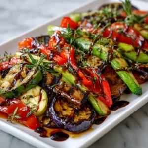 Légumes Grillés au Balsamique et Herbes Fraîches