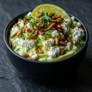 Mousse d'Avocat au Citron Vert et Feta