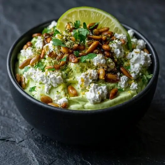 Mousse d'Avocat au Citron Vert et Feta
