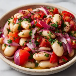 Salade de Haricots Blancs à la Libanaise
