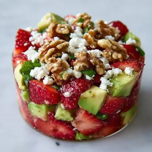 Tartare Fraises Avocat Feta