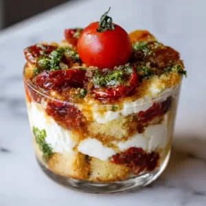 Tiramisu Tomates Confites et Mascarpone Parmesan