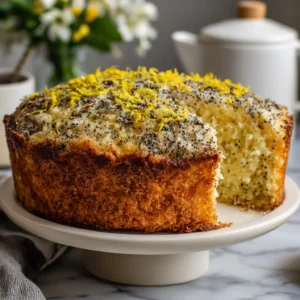 Gâteau Nuage Citron Pavot