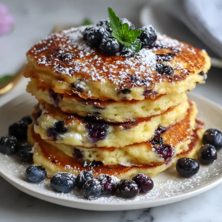 Pancakes Ricotta Myrtilles
