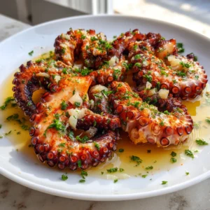 Poulpe Grillé au Paprika et Citron