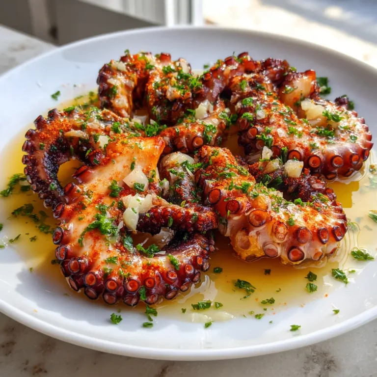Poulpe Grillé au Paprika et Citron