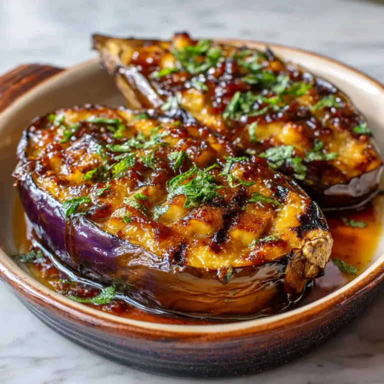 Aubergine Confite au Four et Huile d'Olive