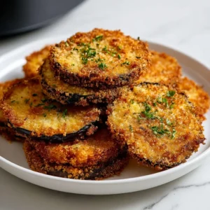 Aubergines panées au Airfryer