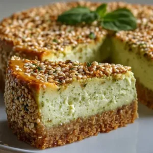Cheesecake salé au poireau et parmesan
