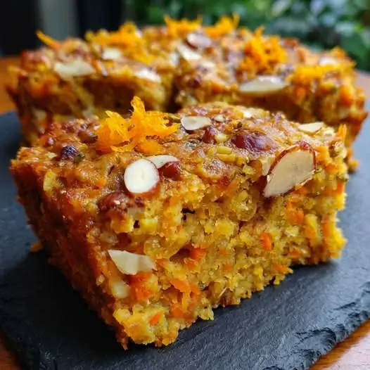 Gateau aux carottes, orange et amande