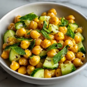 Salade de Pois Chiches à la Menthe