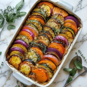Tian Croustillant aux Légumes et Parmesan