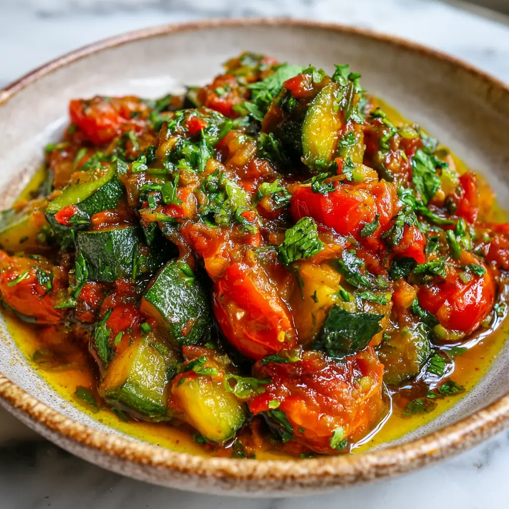 Zaalouk de Courgettes Fondant et Parfumé Maison