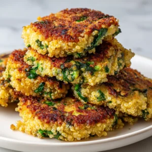 Galettes de Quinoa aux Épinards Frais