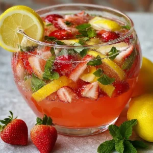 Punch Pétillant Citron et Fruits Rouges Maison