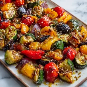 Légumes d'Été Caramélisés au Miel et Zaatar Faciles