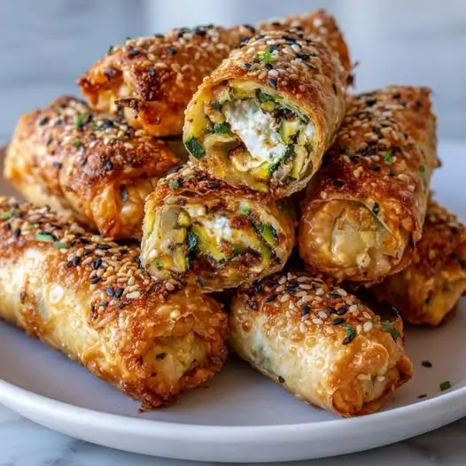 Cigares Croustillants Courgette Feta