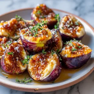 Figues Caramélisées au Chèvre Miel et Thym