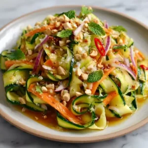 Salade de Courgettes Façon Thaïe