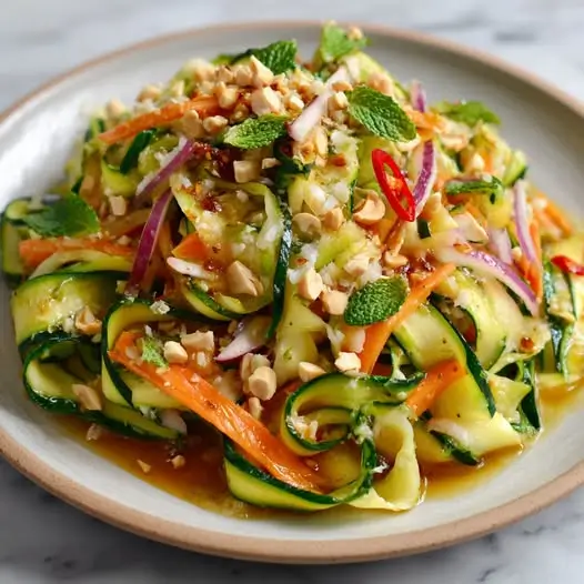 Salade de Courgettes Façon Thaïe