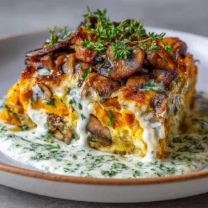 Gratin de Butternut et Champignons Crème de Cajou