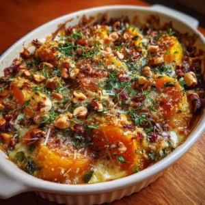 Gratin de Potimarron aux Noisettes et Parmesan